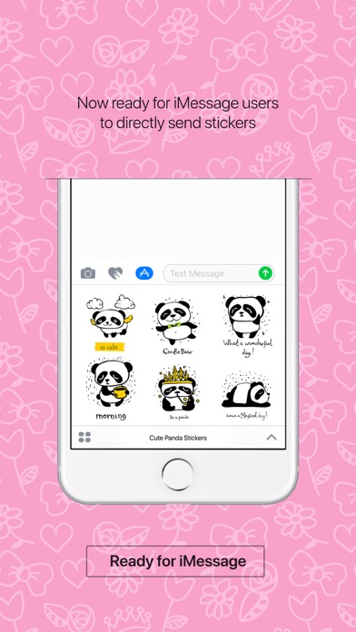 Cute Panda Stickers and Emojis screenshot 3