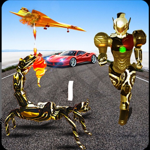 Scorpion Robot Car Shooting Icon
