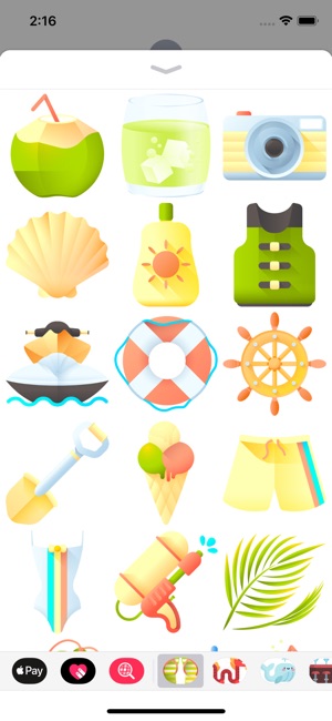 Sun, Sea And Sand Stickers(圖2)-速報App