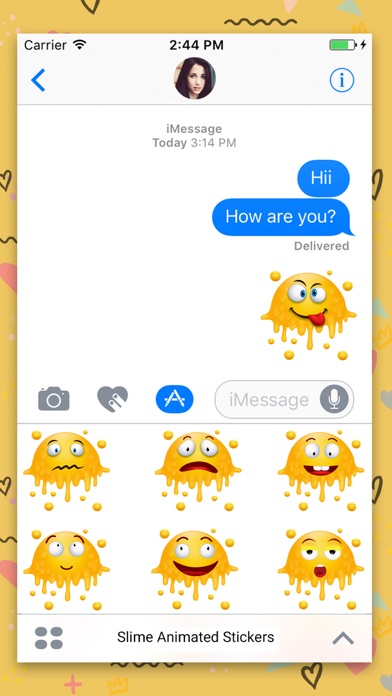 Slime Emoji : Animated sticker screenshot 2