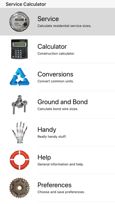 Service Calculator screenshot 2