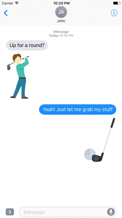 Fore! Golf Emoji screenshot 4