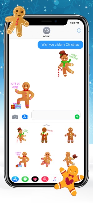 Gingerbread Christmas Stickers(圖2)-速報App