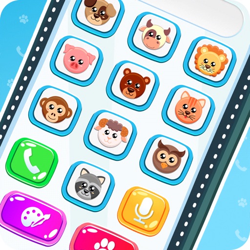 Baby phone with numbers Icon