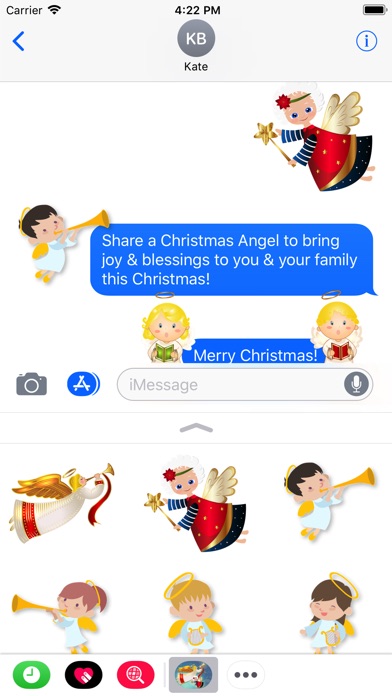 Xmas Angels Emoji & Stickers screenshot 3