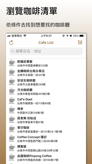 Cafe List