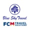 BlueSky Travel allows users to book air travel through their iPhone