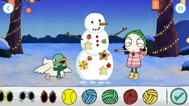 Sarah & Duck: Build a Snowman(圖2)-速報App