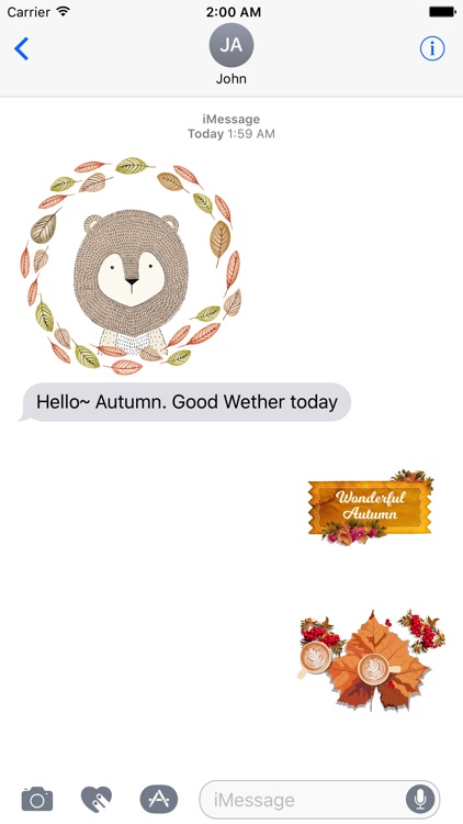 Autumn Love - Animal & Text & Elements Pack