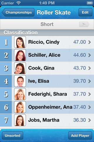 Judge Score - náhled