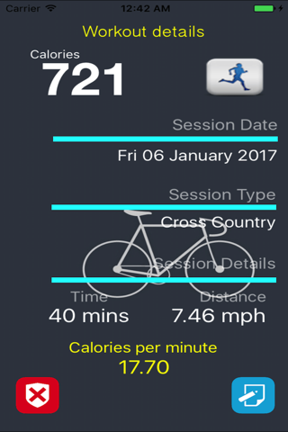 Скриншот из iGymWorkout – Calories & Weight Loss Tracking App