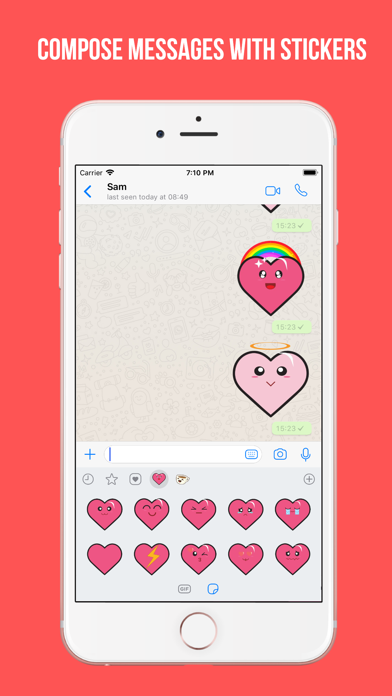 Heart Journey Emoji Stickers screenshot 2