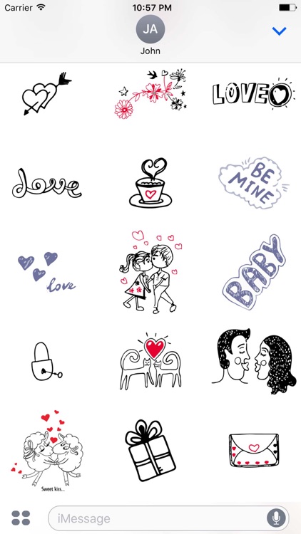 Love Doodle Sticker Pack