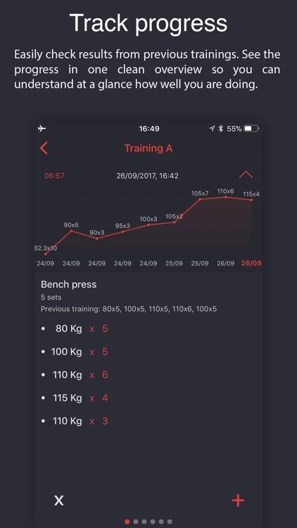 Weighter: Gym notes & progress