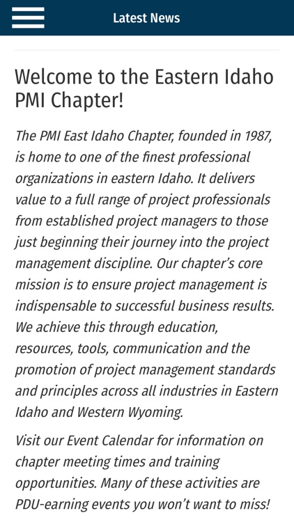 PMI Eastern Idaho Chapter screenshot-4