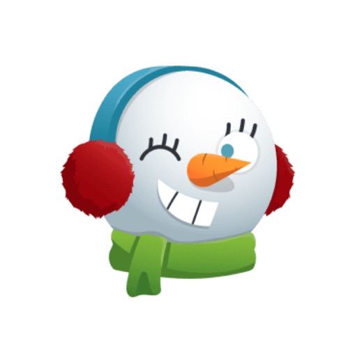 Cute Snowman Animated Stickers icon