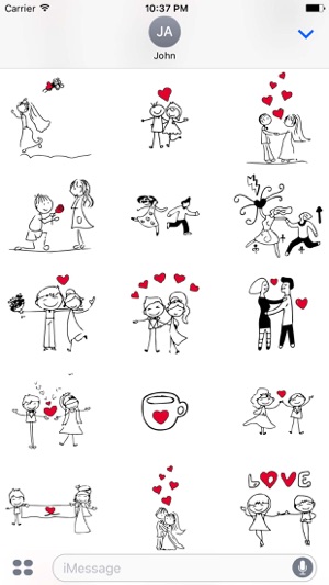 Wedding Love Couple Doodles(圖3)-速報App