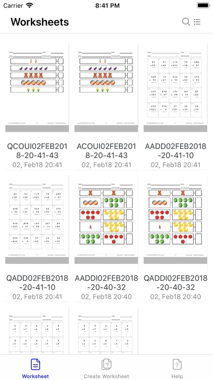 Math Paper Worksheet Lite