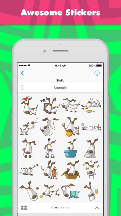 Stompie stickers by Shallu