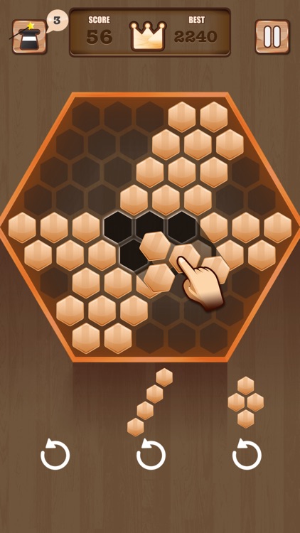 Wooden 100 Block - Hexa Puzzle screenshot-3