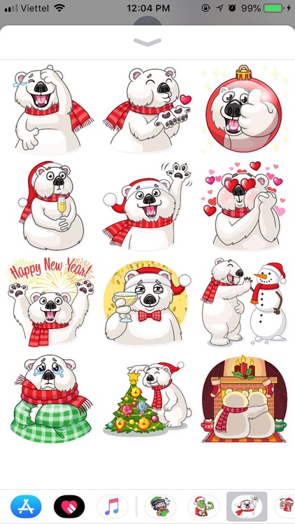 Christmas Ted Frosty Sticker
