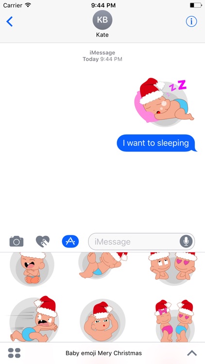 Baby emoji Mery Christmas