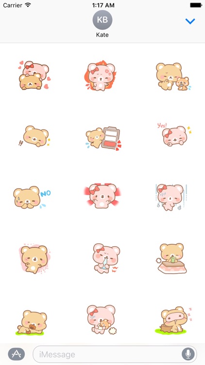 Love and Bear BearMoji Sticker