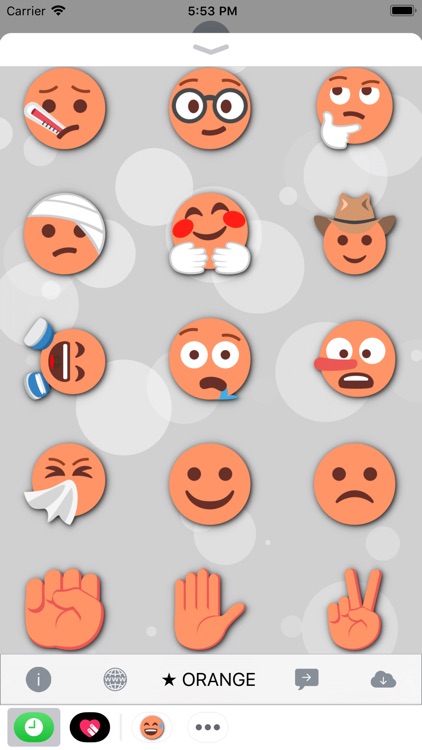 ORANGE Emoji • Stickers screenshot-4