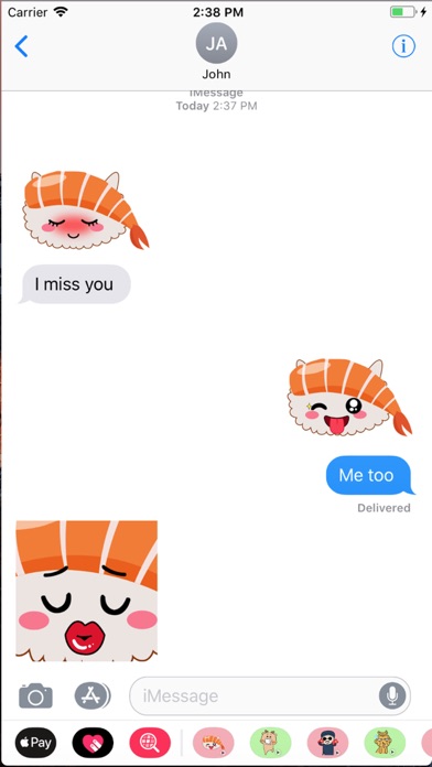 Dereshi - Sushi Emoji GIF screenshot 4