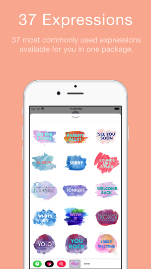 Watercolor Words Stickers(圖3)-速報App