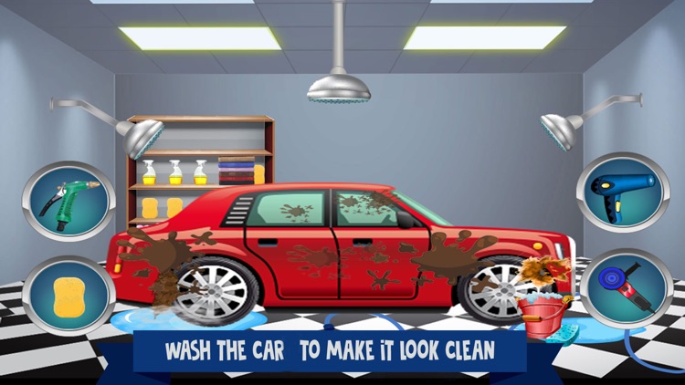 Sedan Car Wash Garage