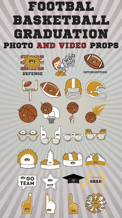 Missouri Tigers Animated Selfie Stickers