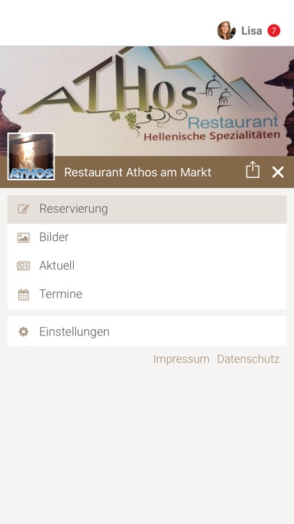 Restaurant Athos am Markt