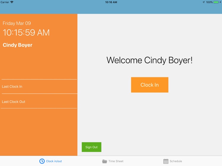 ezClocker Kiosk Time Tracking