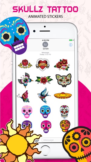 Animated Skulls&Tattoo Sticker(圖3)-速報App