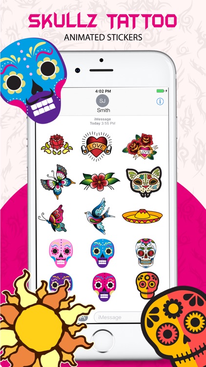 Animated Skulls&Tattoo Sticker