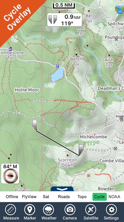 Dartmoor National Park - GPS Map Navigator screenshot-3