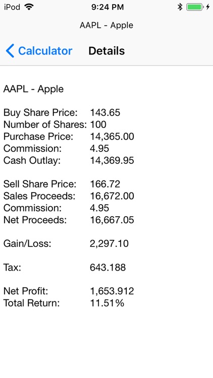 SSPI Stock Calculator screenshot-3