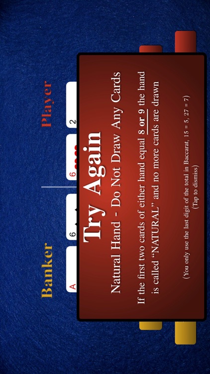 Baccarat Drawing Rules