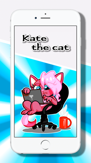 Cat Stickers: Flirty Kate