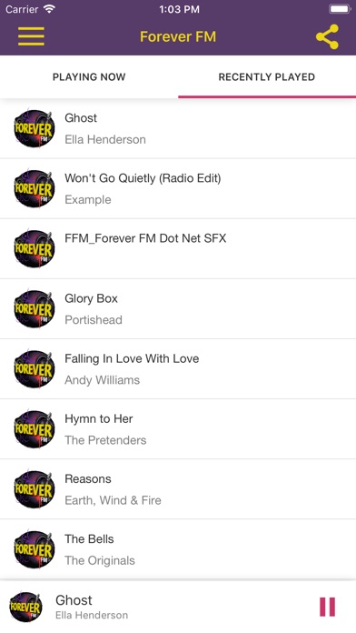 Forever FM screenshot 2