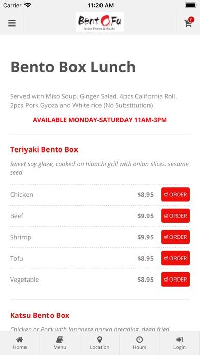 BentoFu Asian Diner & Sushi screenshot 3