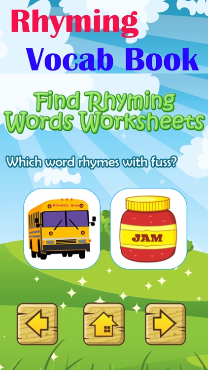 Find Rhyming Words Worksheets