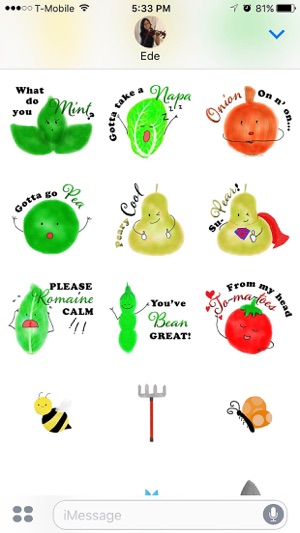 Punny Produce Stickers(圖4)-速報App