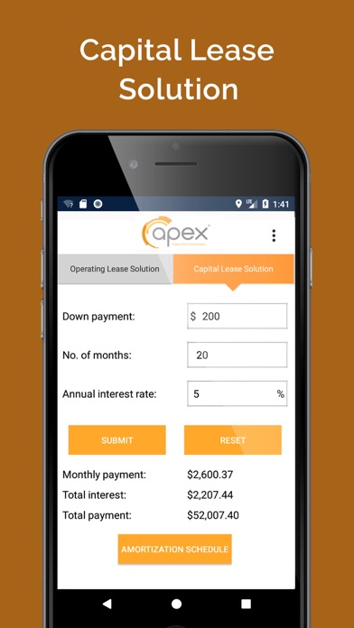 Lease Calculator - Apex Supply screenshot 3