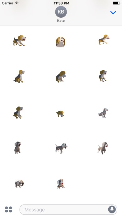 Beagle dog sticker animated screenshot 3