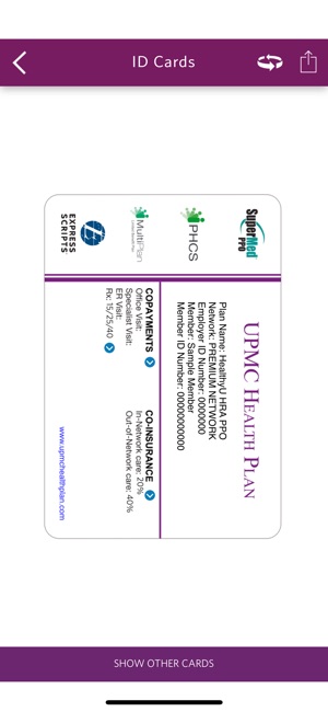 Upmc Health Plan On The Iphone Screenshots