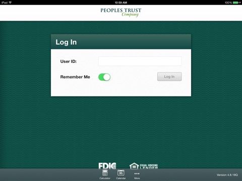 Peoples Trust Company for iPad screenshot 2