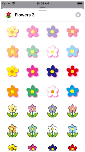 Flowers 3 Stickers