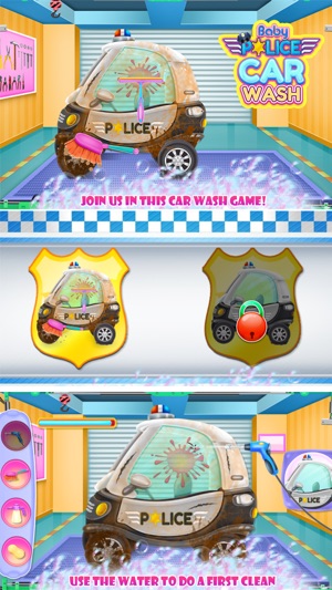 Baby Police Car Wash(圖1)-速報App